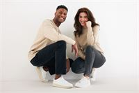FELPA GIROCOLLO LEGGERA IN COTONE RICICLATO 280g